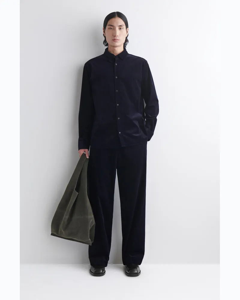 COS Cordhose Mit Weitem Bein Blau