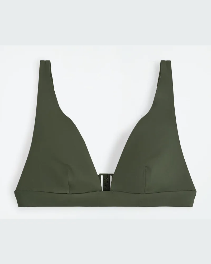 COS Bikinioberteil Aus Scuba Grün