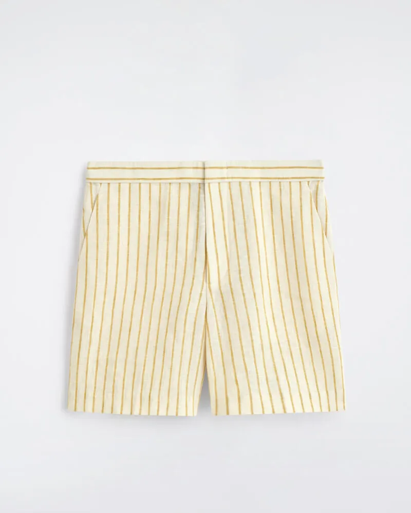 COS Elegante Leinen-Shorts Beige