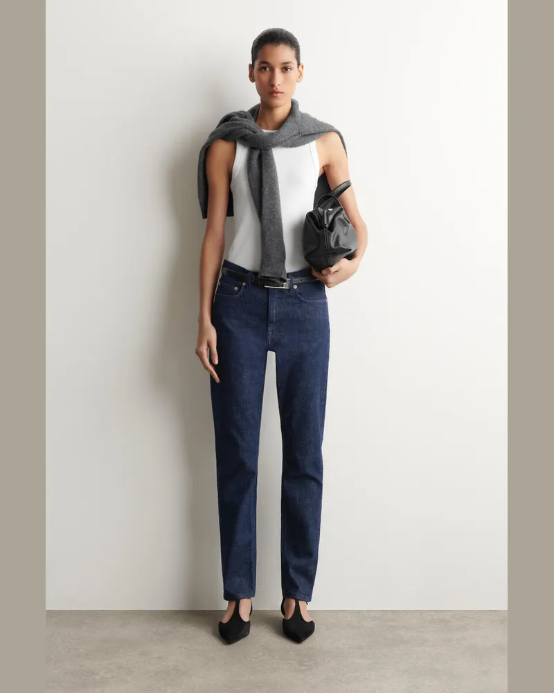 COS Flute Jeans Mit Schmalem Bein Blau
