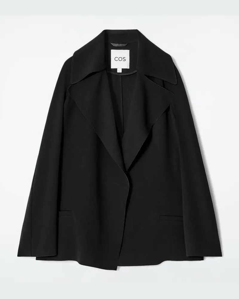 COS Blazer Aus Fliessendem Crêpe Schwarz
