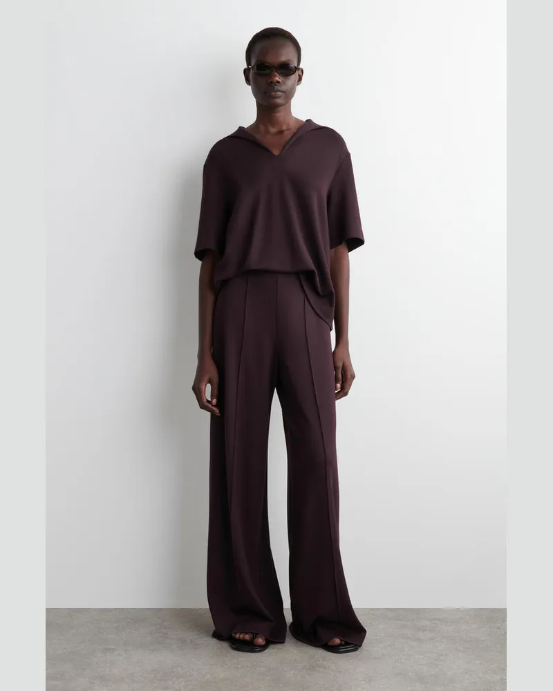 COS Hose Aus Modal Mit Weitem Bein Rot