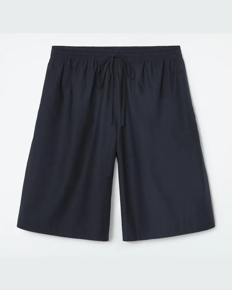 COS Shorts Aus Baumwolle Mit Kordelzug Blau