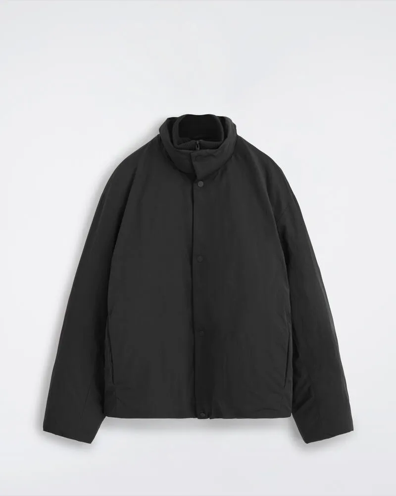 COS Wattierte Daunenjacke Mit Trichterkragen Schwarz