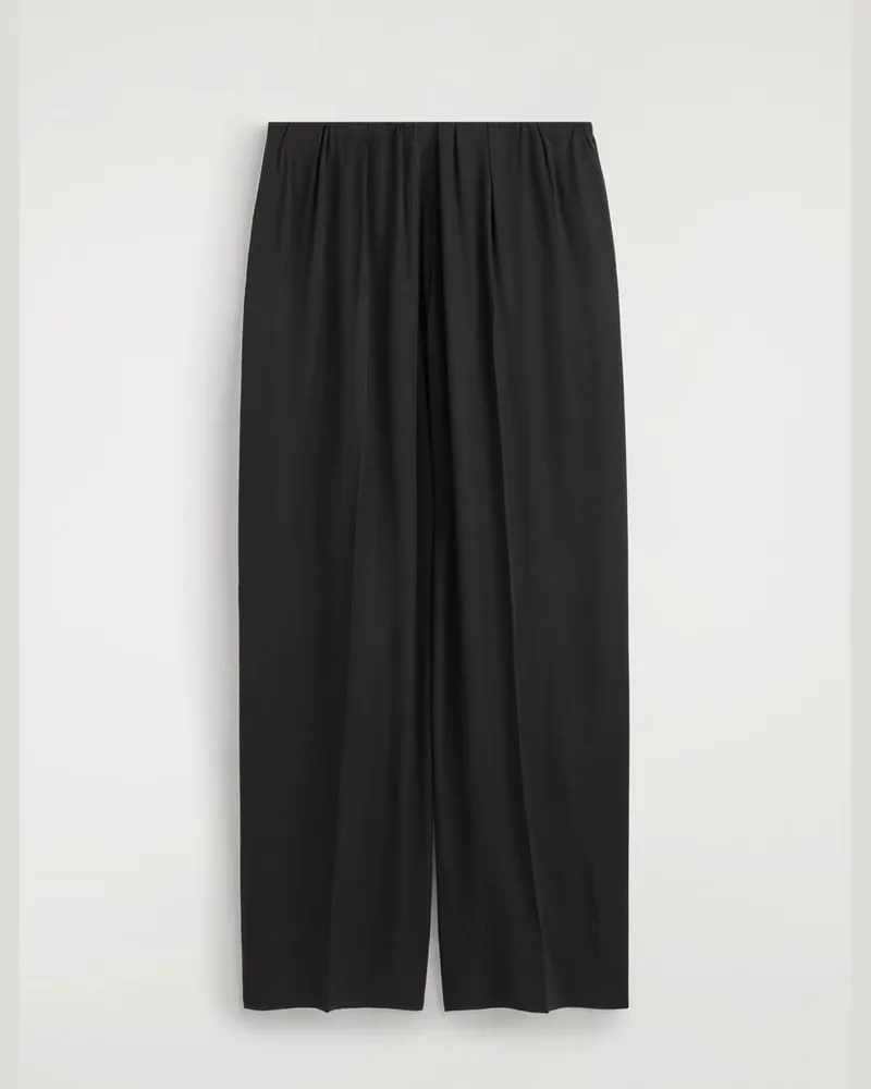 COS Hose Aus Twill Mit Geradem Bein Schwarz