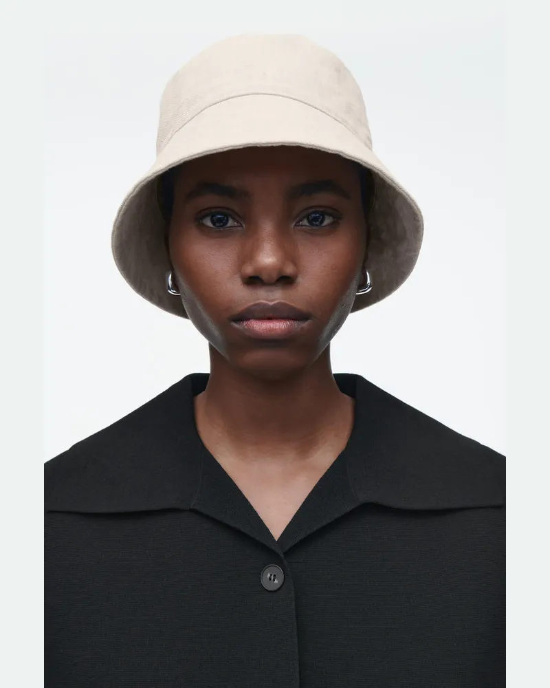 COS Fischerhut Aus Leinen Beige