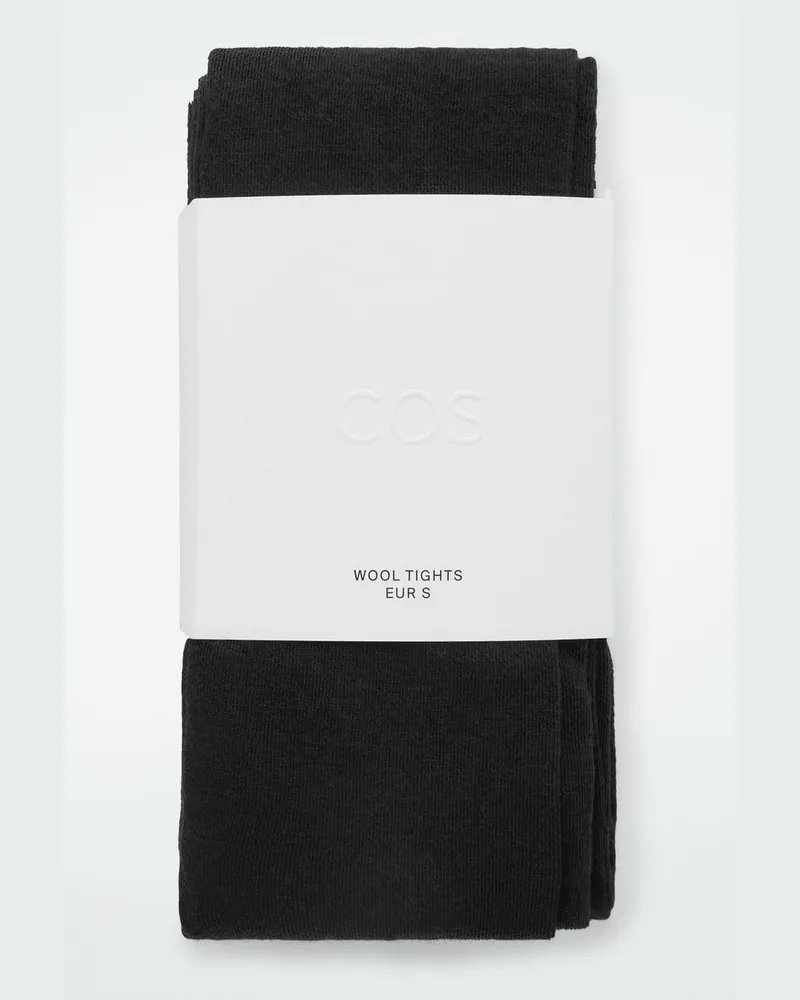 COS Blickdichte Strumpfhose Aus Woll-Mix Schwarz