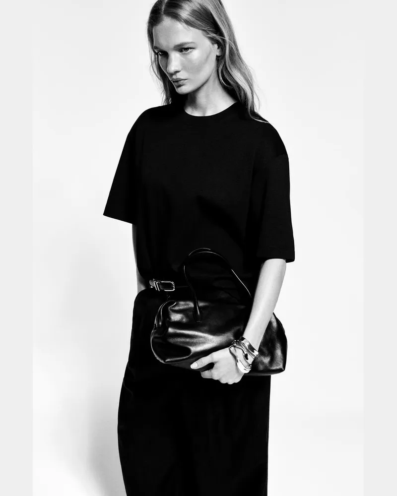 COS Oversized-T-Shirt Schwarz