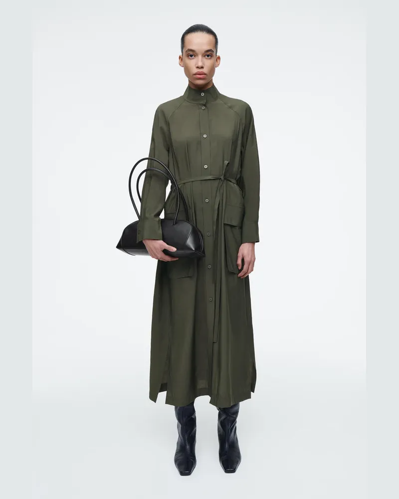 COS Hemdkleid Im Utility-Stil Mit Gürtel Grün