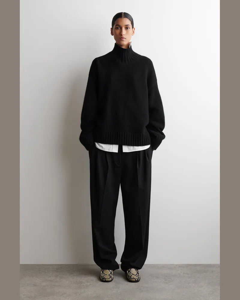 COS Loafers Aus Leder Mit Absatz Beige