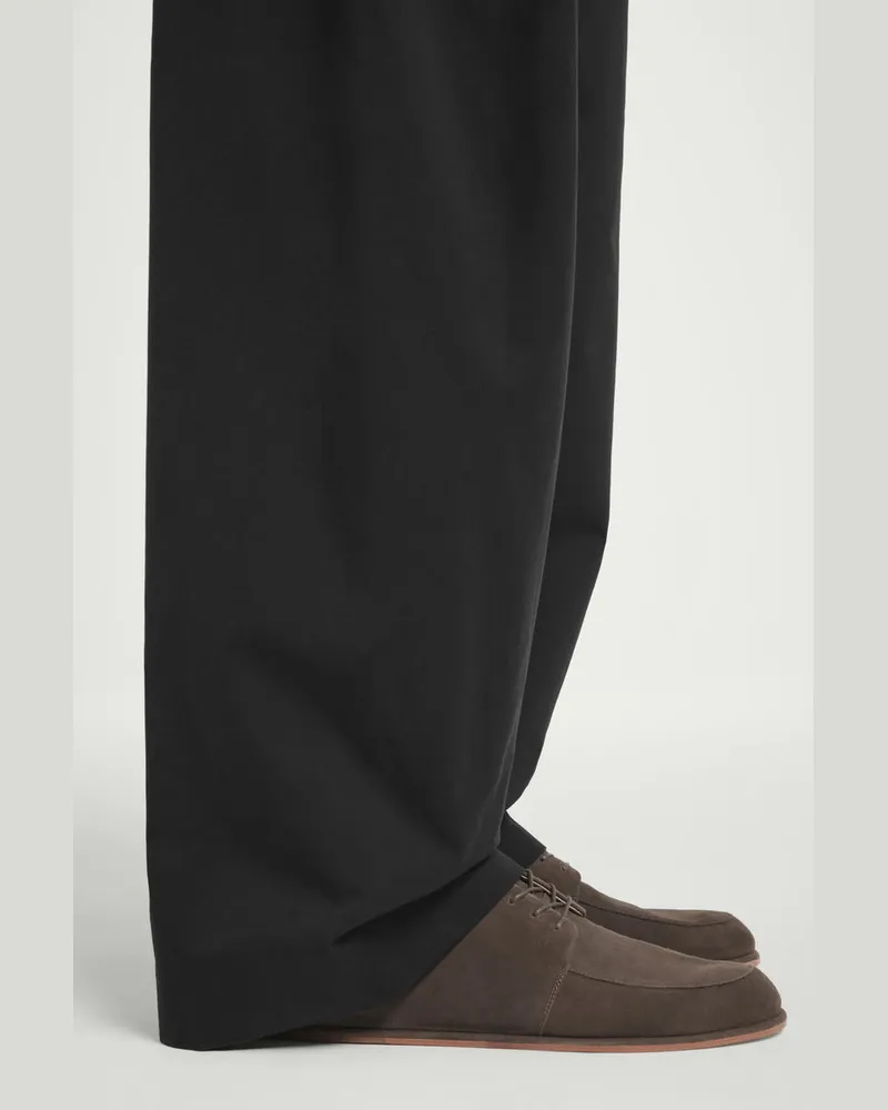 COS Derby Schuhe Aus Veloursleder Grün