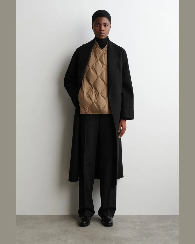 COS Oversized-Steppweste Mit Daunenfüllung Beige