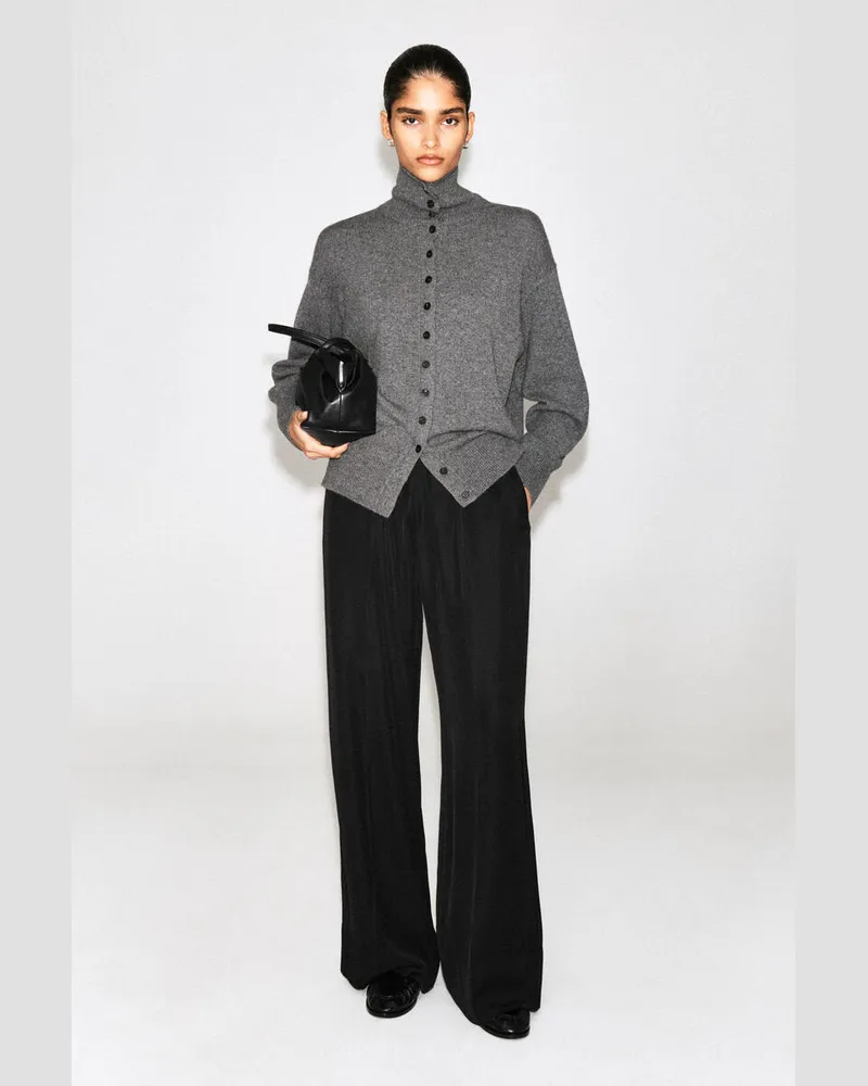 COS Hose Aus Twill Mit Geradem Bein Schwarz