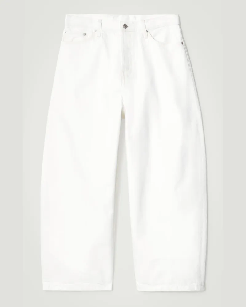 COS Cask Jeans Mit Barrel-Bein Weiß