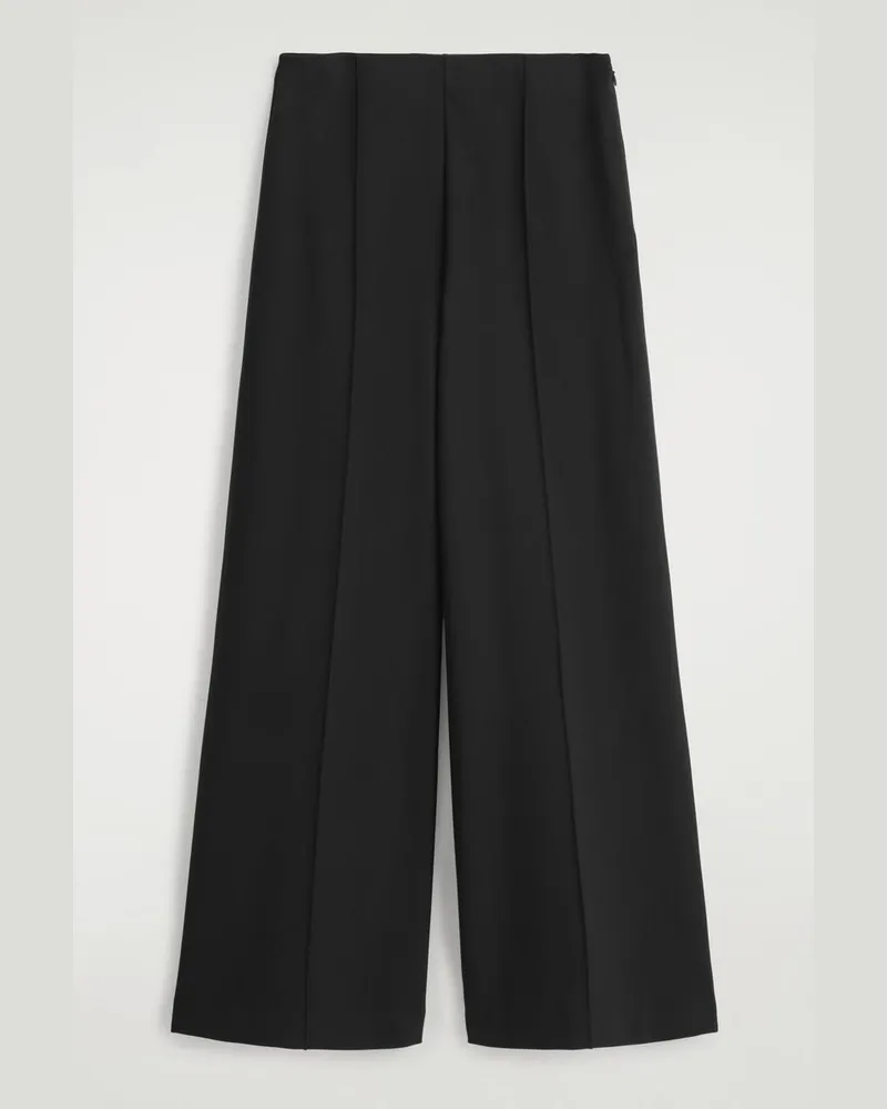 COS Hose Aus Jersey Mit Weitem Bein Schwarz