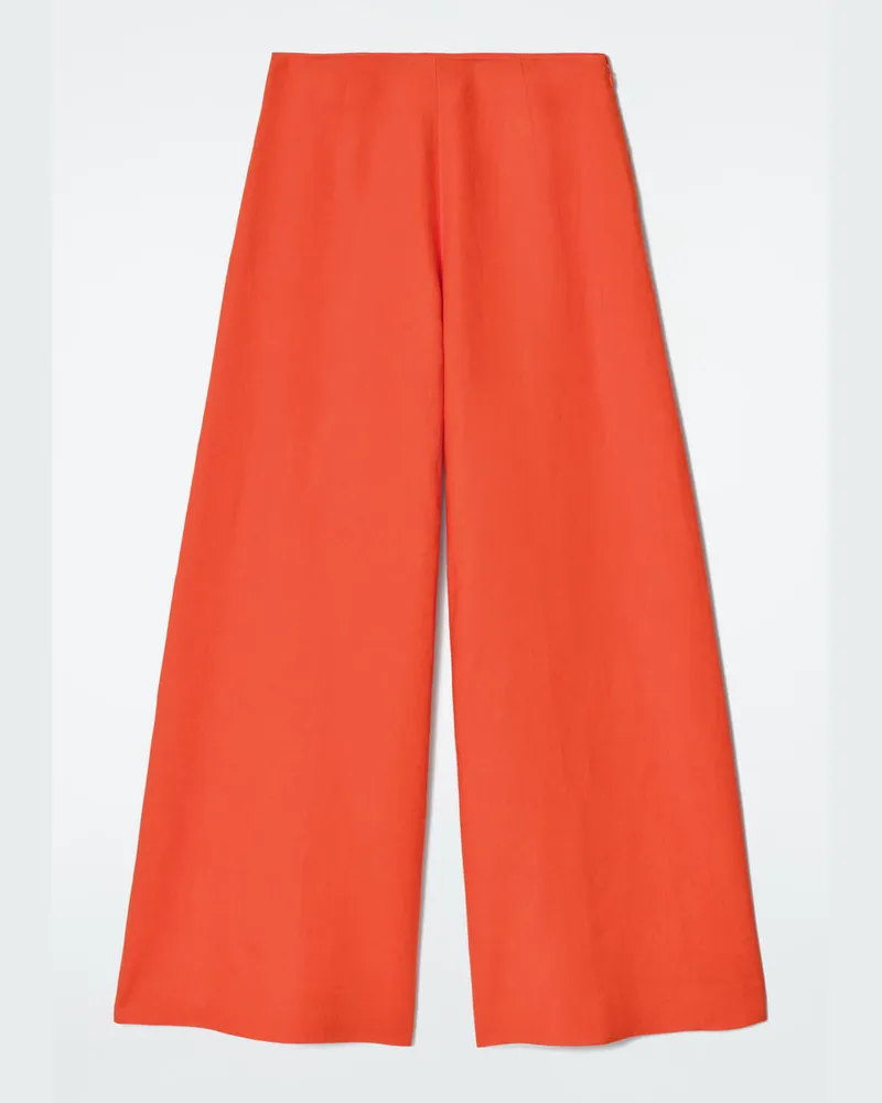 COS Leinenhose Mit Weitem Bein Orange