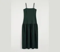 Kleid Mit Niedriger Taille Und Polka-Dots
