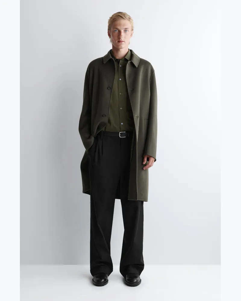 COS Hose Mit Weitem Bein Und Bügelfalten Schwarz