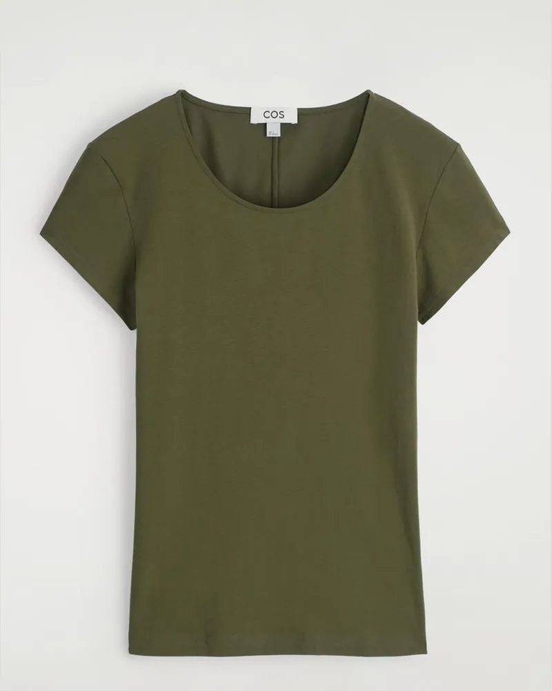 COS T-Shirt Mit Rundhalsausschnitt Grün