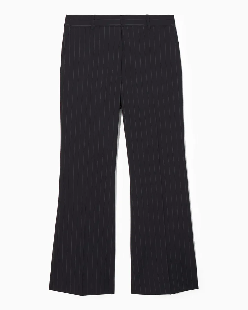 COS Wollhose Mit Ausgestelltem Bein Blau