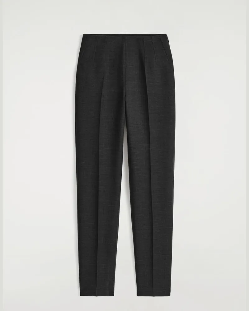 COS Hose Aus Woll-Mix Mit Schmalem Bein Schwarz