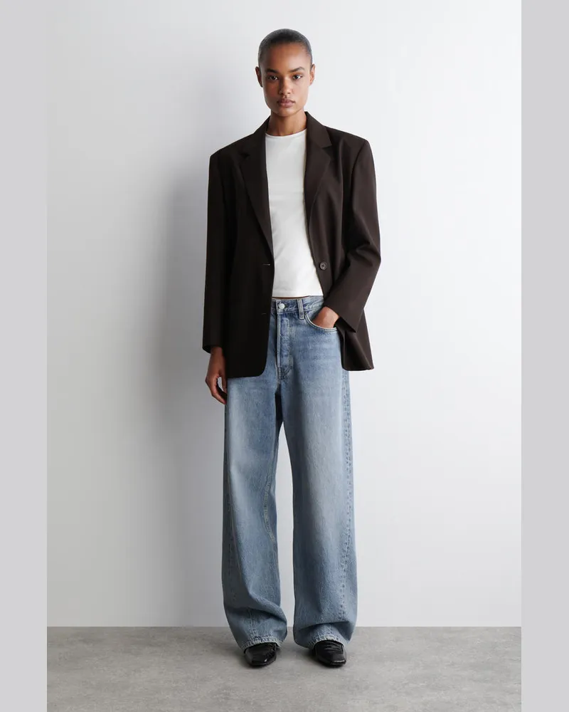 COS Facade Jeans Mit Geradem Bein Blau