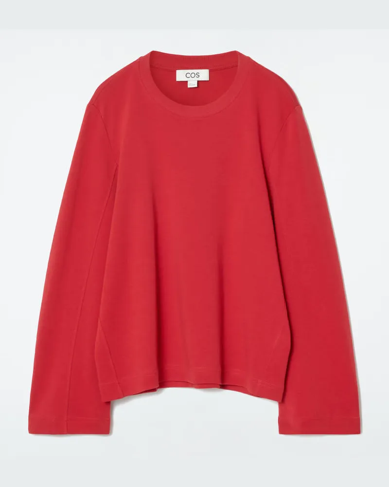 COS Langarmshirt Mit Normaler Passform Rot