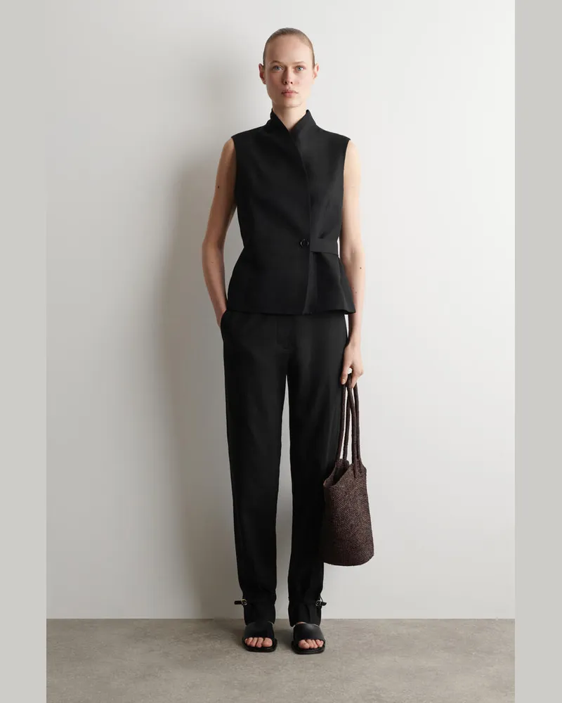 COS Handgewebte Tasche - Stroh Braun