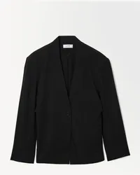 COS Der Blazer Mit Drapierter Taillenpartie Schwarz