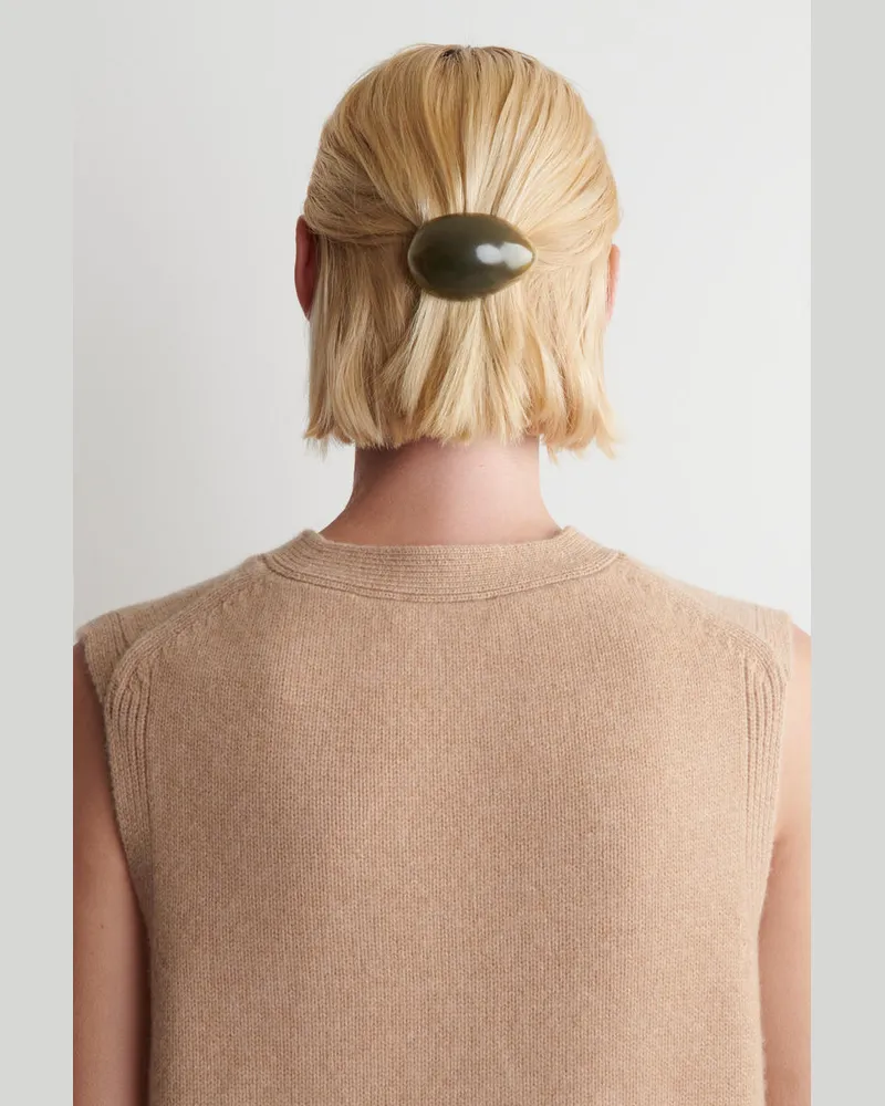 COS Haarspange Mit Rundem Design Grau