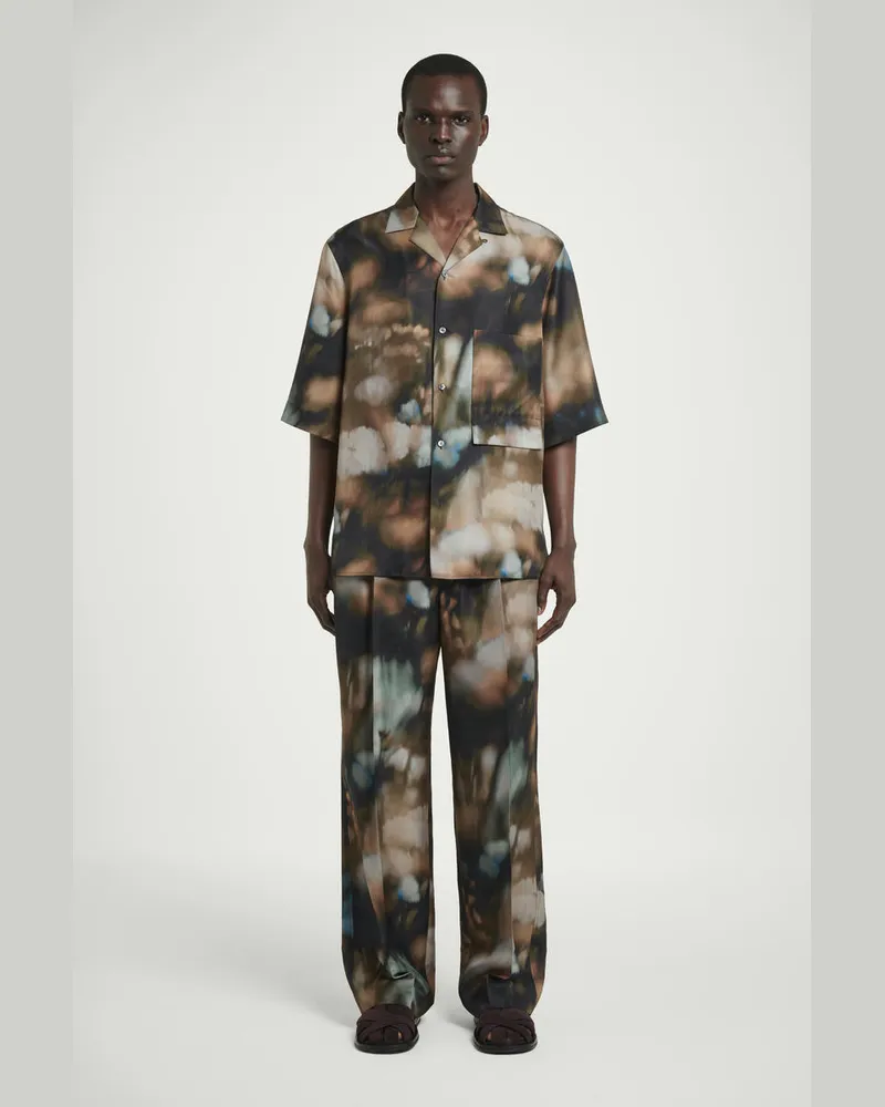 COS Hose Aus Seide Mit Elastischem Bund Mehrfarbig