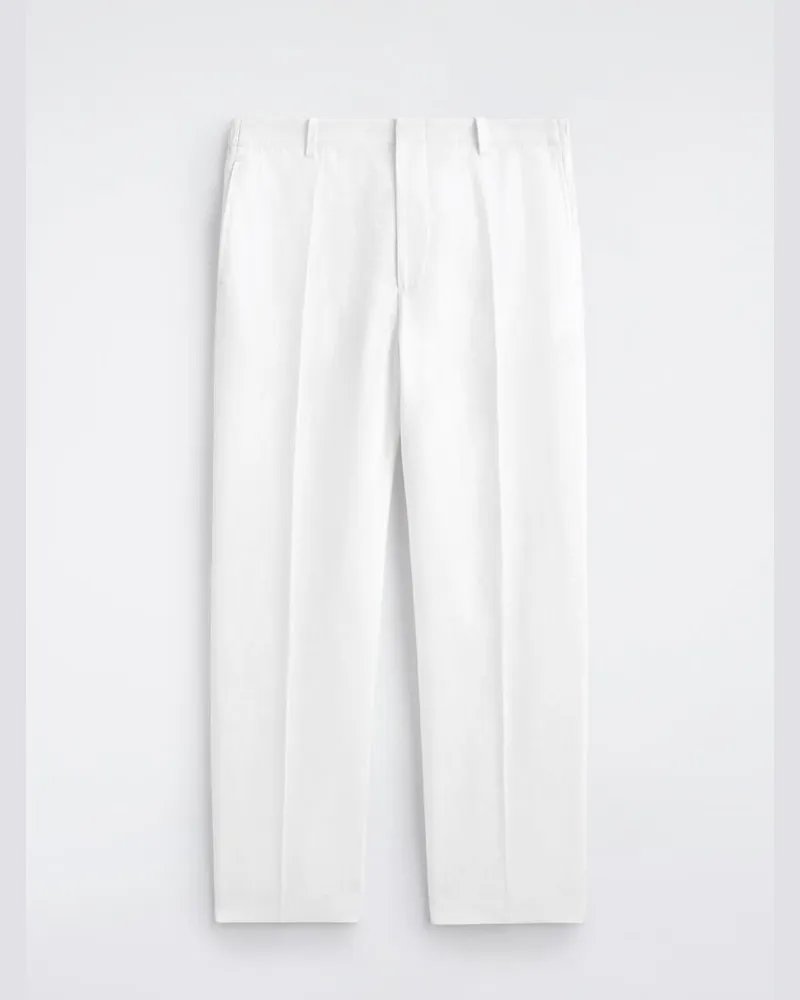 COS Lockere Leinenhose Mit Geradem Bein Weiß