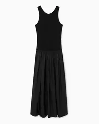 Cos Maxikleid Mit Niedriger Taille Schwarz