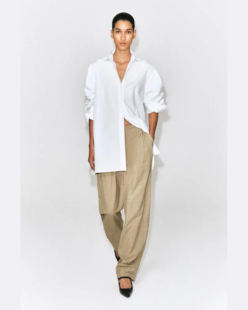 COS Tulpenhose Mit Falten Beige