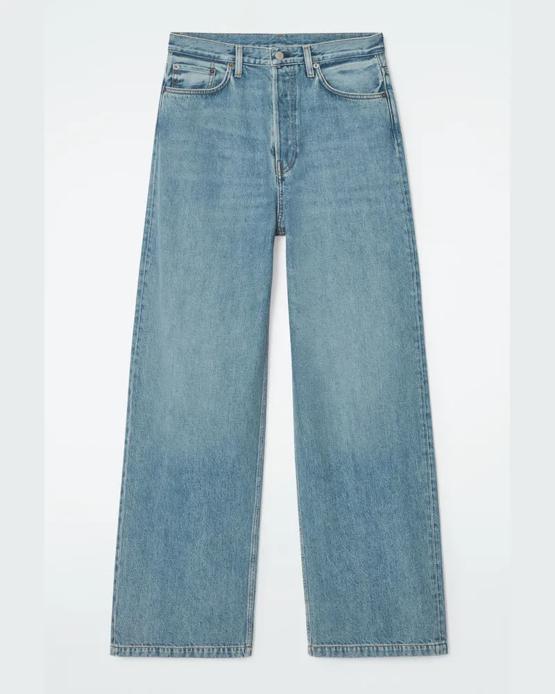 COS Volume Jeans Mit Weitem Bein Blau