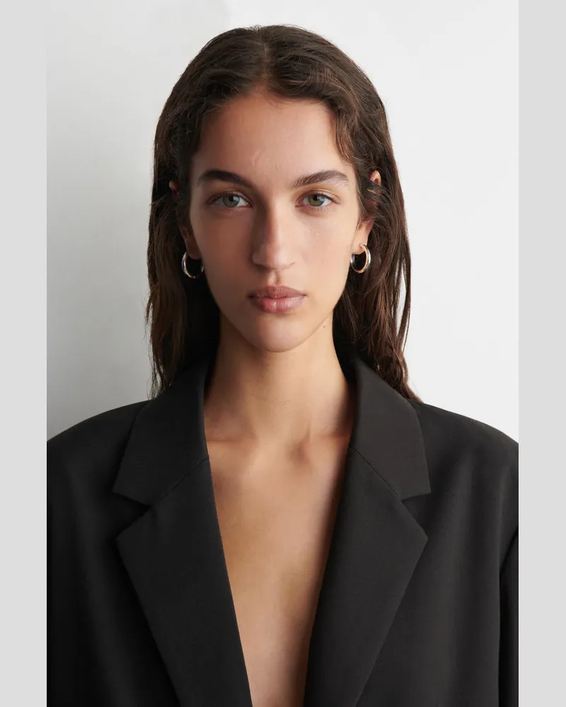 COS Creolen Silberfarben