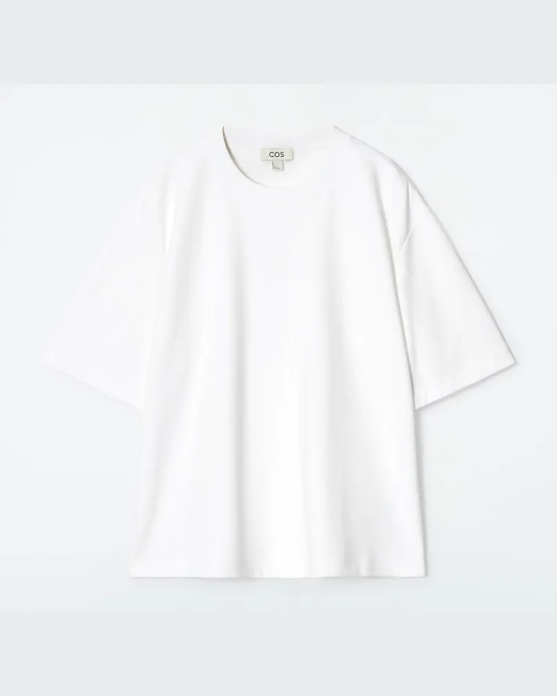 COS Oversized-T-Shirt Aus Baumwolle Weiß