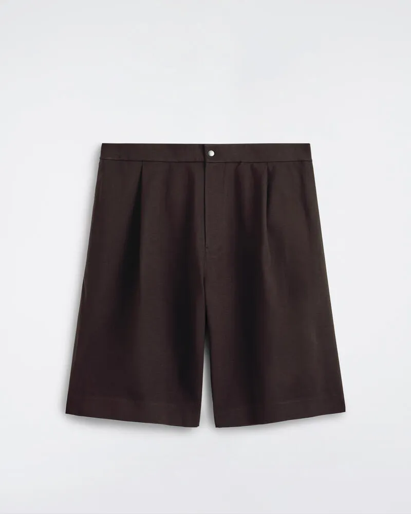 COS Shorts Aus Milano-Jersey Braun