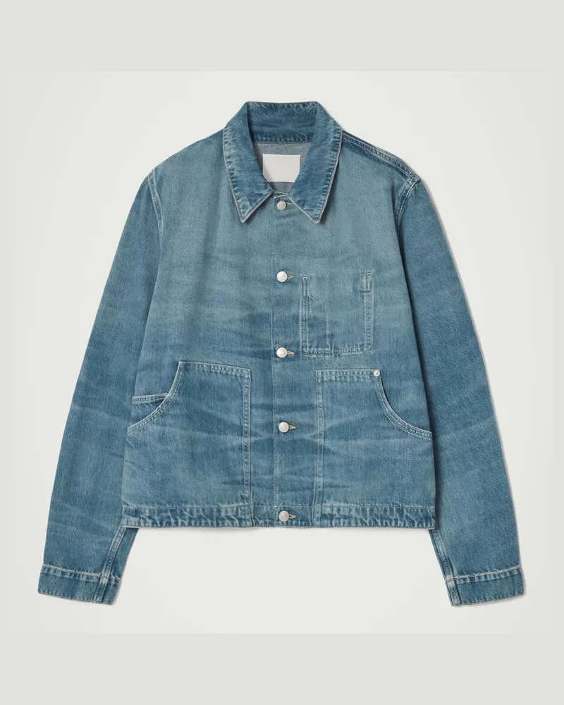 COS Lockere Jeansjacke Blau