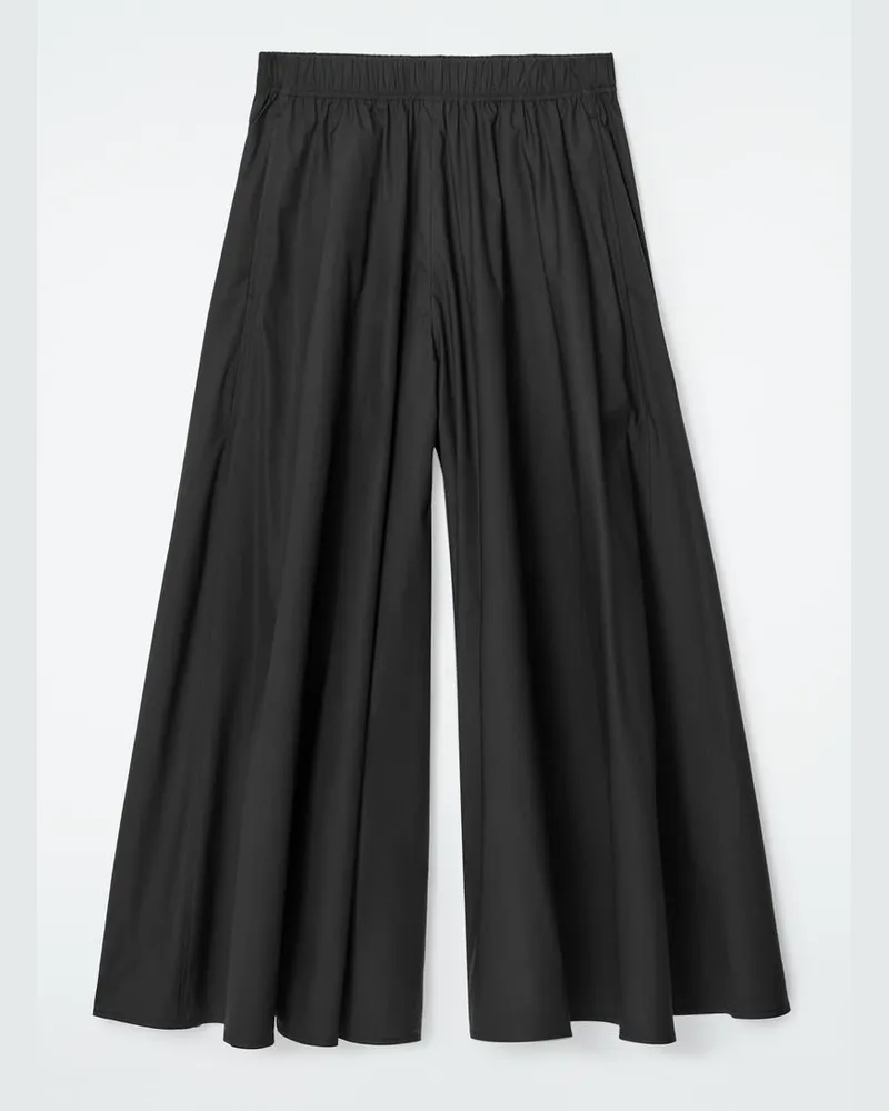 COS A-Linien-Skort Aus Popeline Schwarz