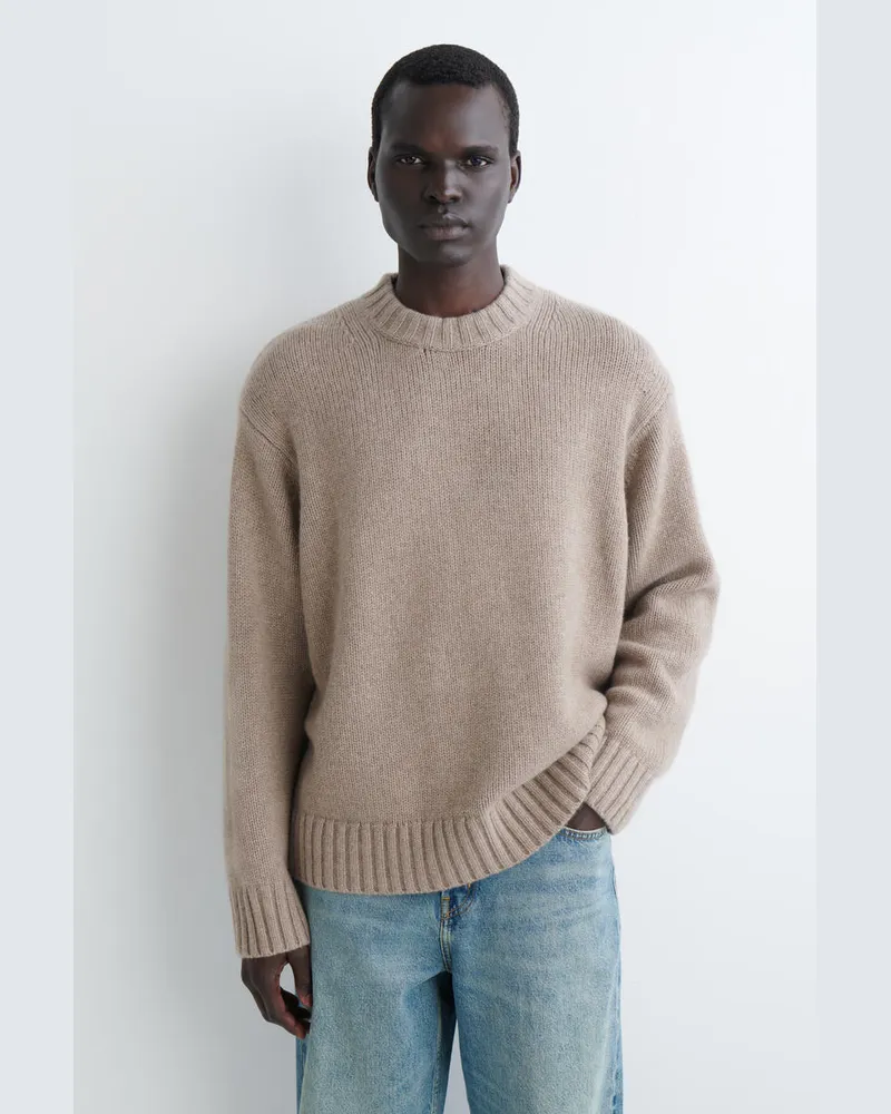 COS Grobstrickpullover Aus Kaschmir Beige