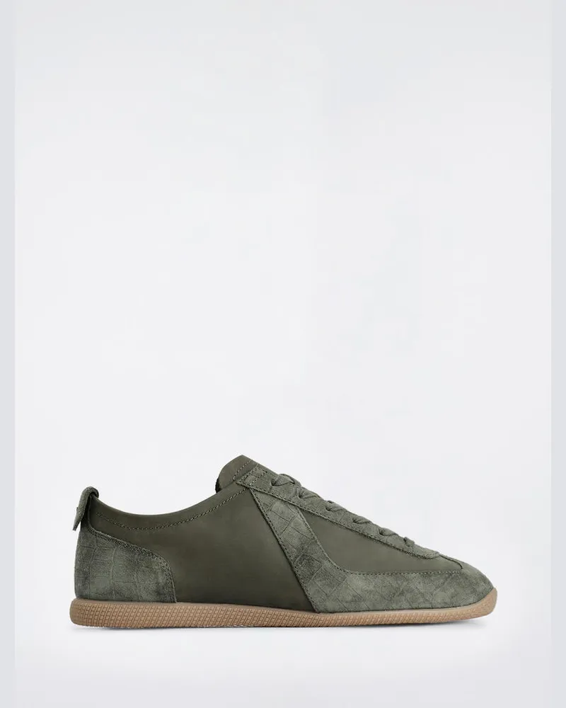 COS Sneakers Aus Nubuk- Und Veloursleder Grün