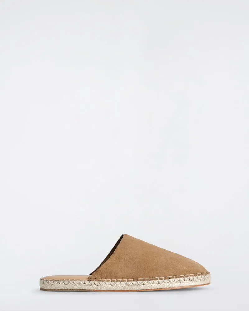 COS Mules Aus Spalt-Veloursleder Braun