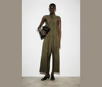 Utility-Jumpsuit Mit Schalkragen