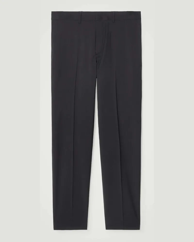 COS Wollhose Mit Geradem Bein Schwarz