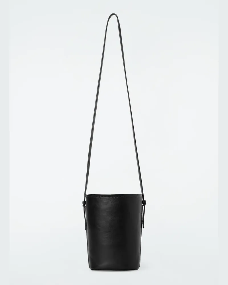COS Kleine Beuteltasche - Leder Schwarz