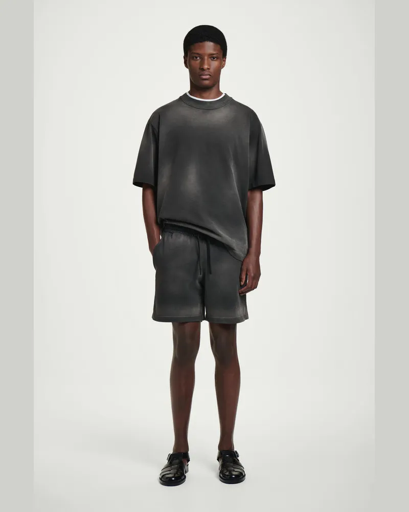 COS Shorts Aus Jersey Mit Kordelzugbund Schwarz
