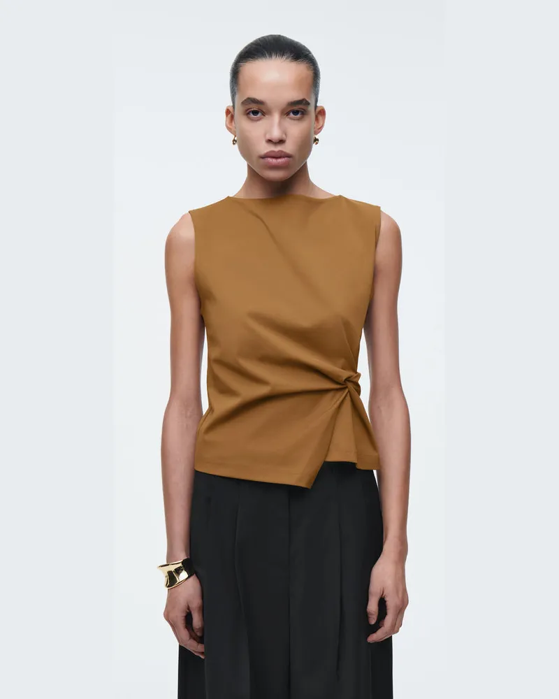 COS Top Mit Twist-Detail Blau