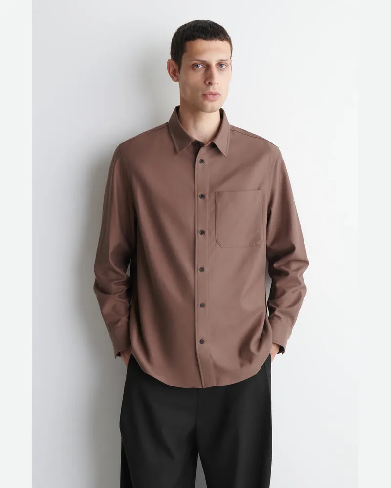 COS Lockeres Hemd Aus Twill Rosa