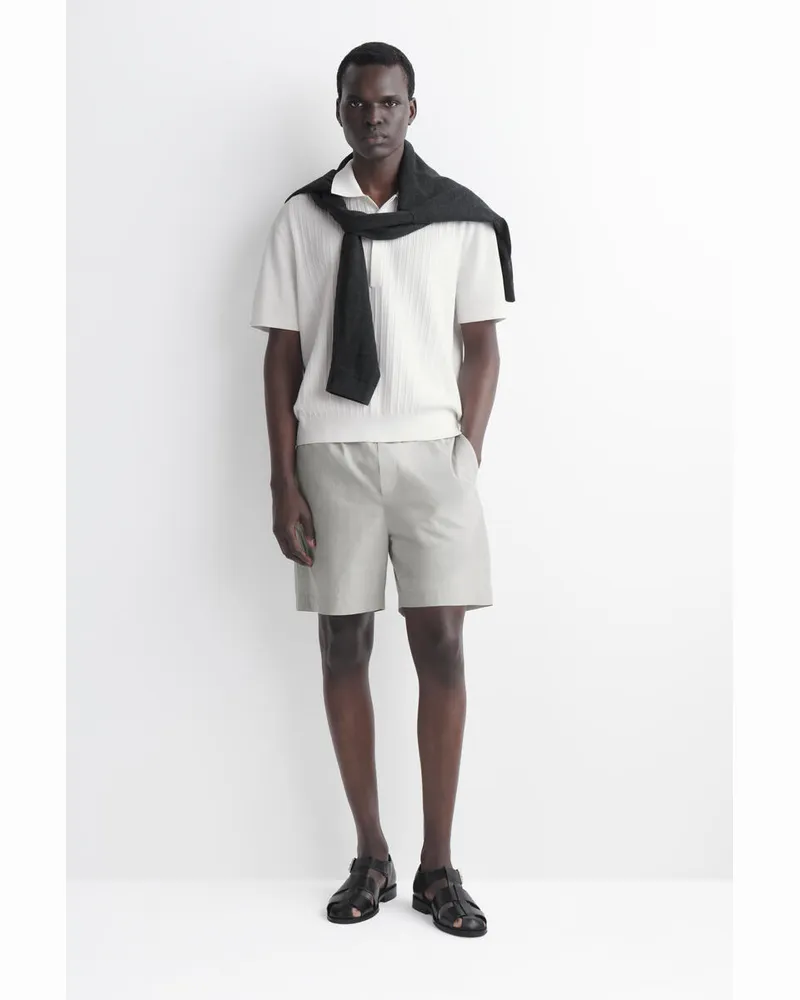 COS Shorts Aus Baumwolle Mit Elastischem Bund Grau